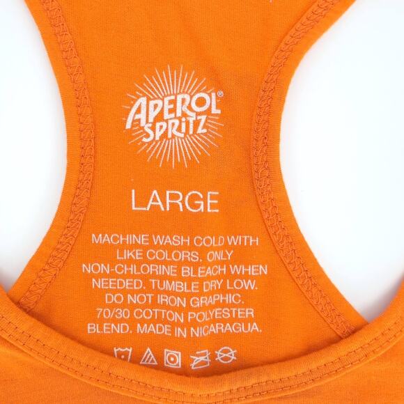 Aperol Spritz OK, But First We Spritz Orange Racerback Tank Top - Size L - FAIR - Picture 3 of 12